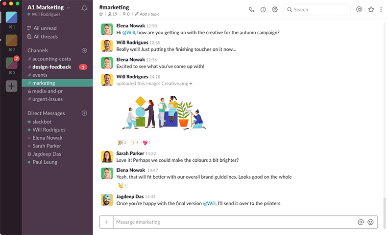 Slack UI